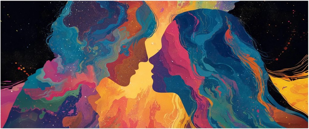 Kép - Kozmikus szerelem (120x50 cm)