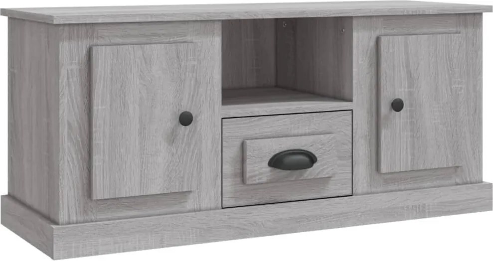 vidaXL szürke sonoma színű szerelt fa TV-szekrény 100x35,5x45 cm
