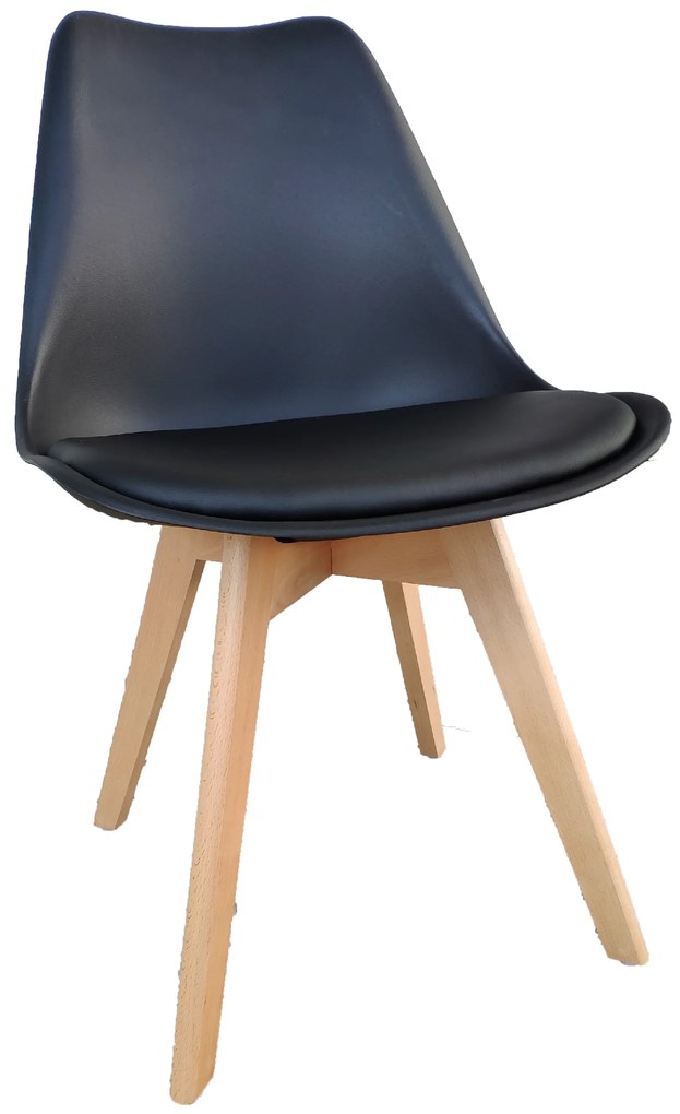 Etkezőszékek 4db fekete Basic