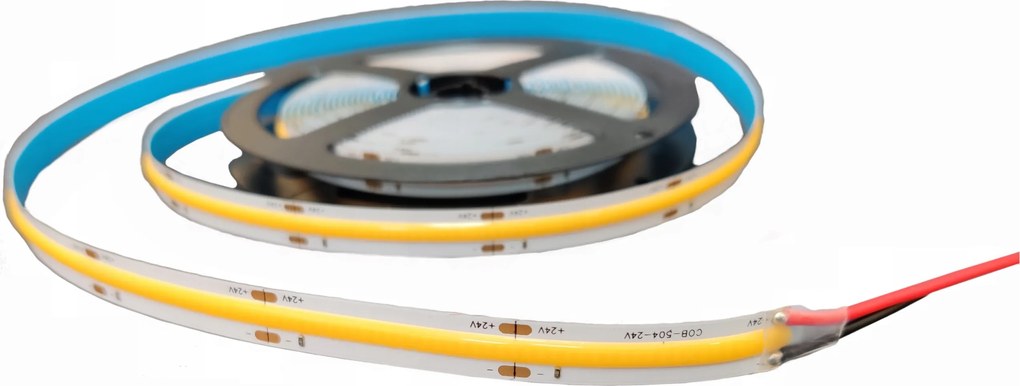 Led Szalag 24V Cob 504 IP20 hideg fehér 10mm 14,4W 6000K 1m
