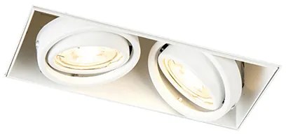 Okos beépíthető spotlámpa, fehér, keret nélküli, 2 WiFi GU10-es fényforrással - Oneon 2