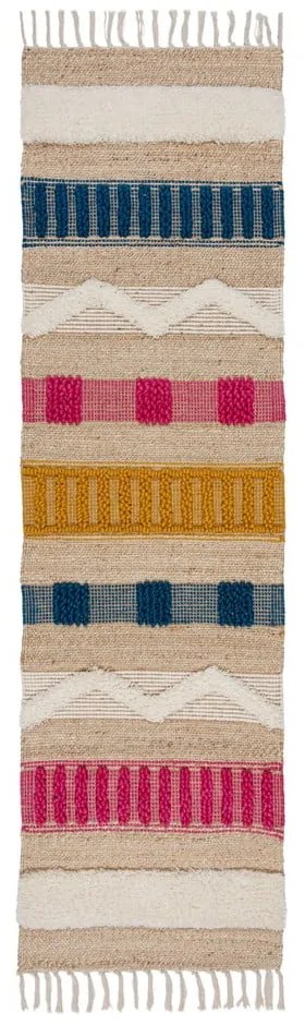 Natúr színű futószőnyeg 60x230 cm Medina – Flair Rugs