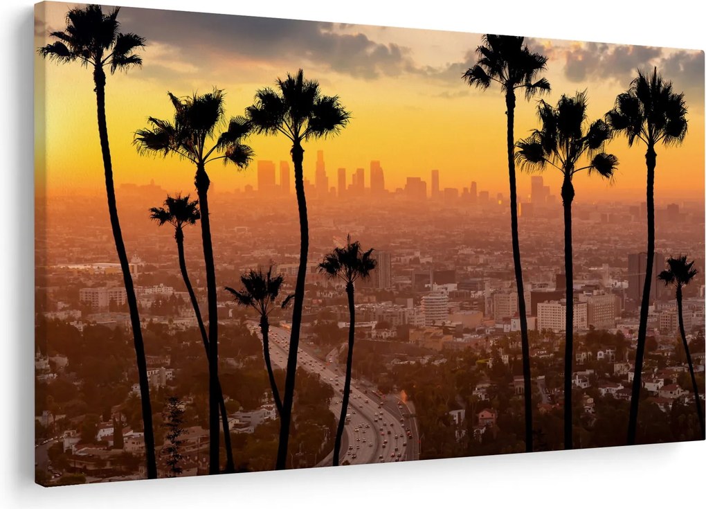 Kép - Los Angeles panorámája (90x60 cm)