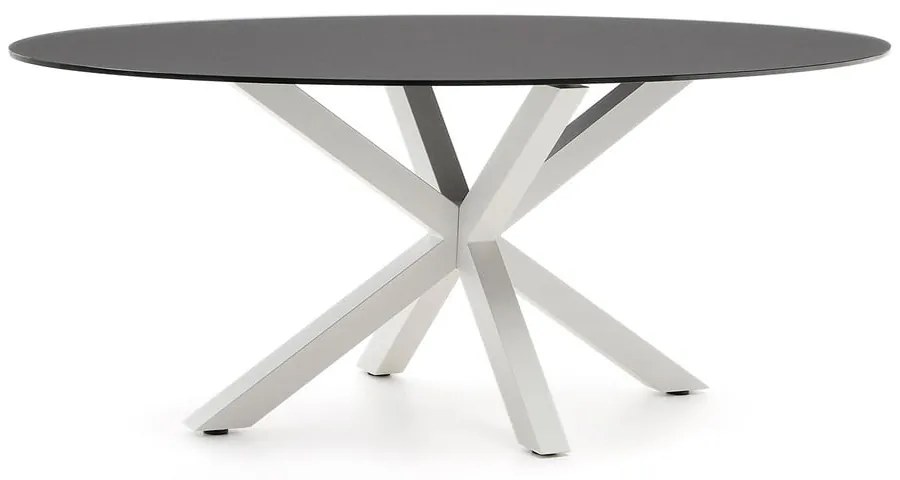 Étkezőasztal üveg asztallappal 100x200 cm Argo – Kave Home