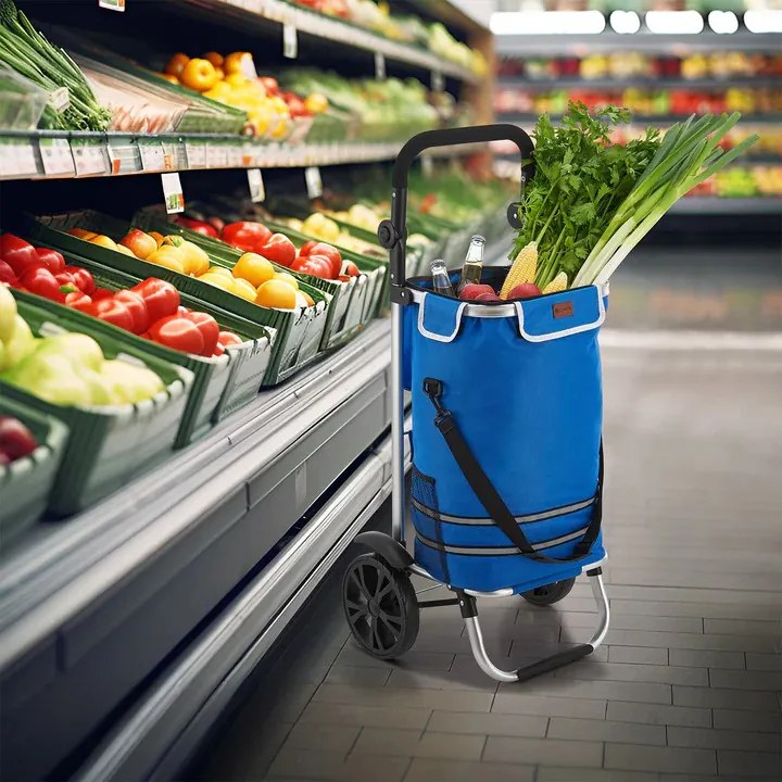 Juskys Bevásárlókocsi 3 az 1-ben - kék