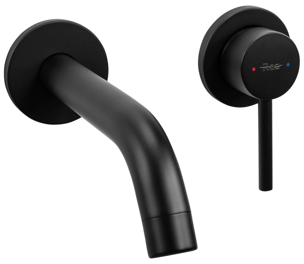 Rea Owen, rejtett mosdócsaptelep + BOX rögzítőrendszer, fekete matt, REA-B5332