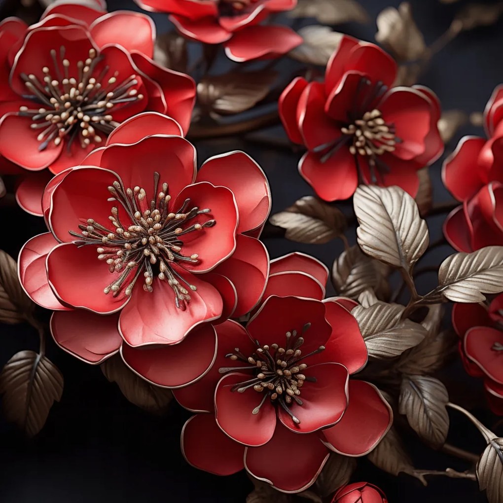 Poszter 40x40cm Virágos mese