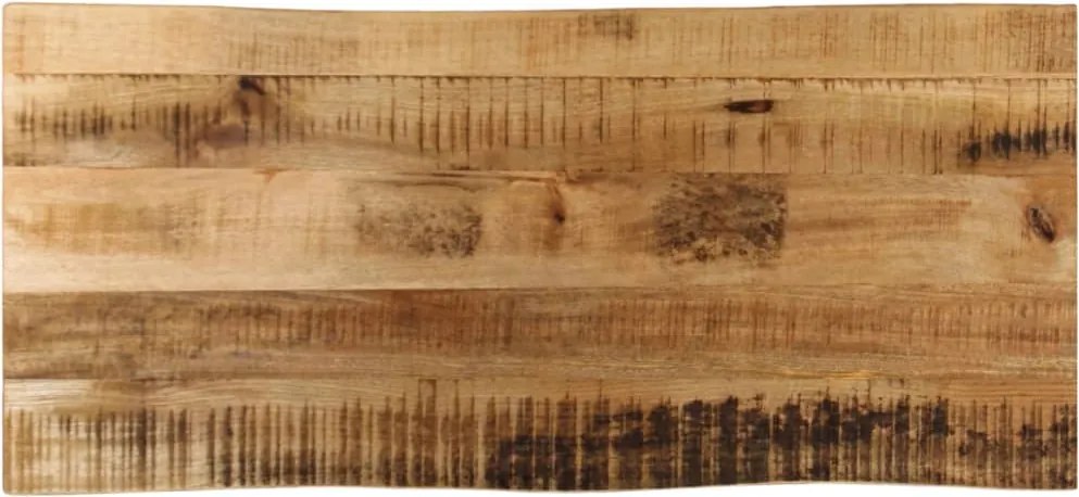 vidaXL tömör nyers mangófa természetes élű asztallap 90 x 40 x 3,8 cm