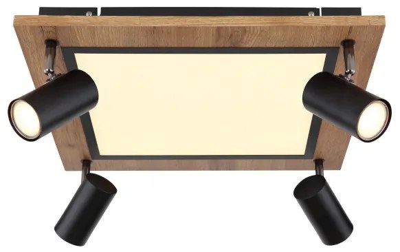 Globo 67306D2 - ULLA LED spotlámpa 4xGU10/5W + LED/24W/230V