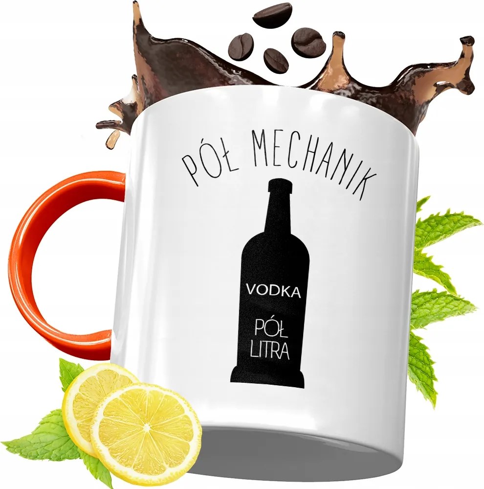 Narancssárga Bögre Szerelőnek Tökéletes Ajándék fényképes nyomtatással