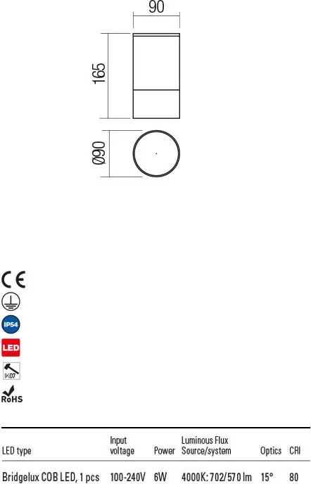 REDO 90355 XILO Modern Kültéri Mennyezeti Lámpa LED IP54