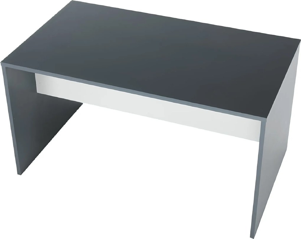 Íróasztal, grafit/fehér, RIOMA NEW TYP 11