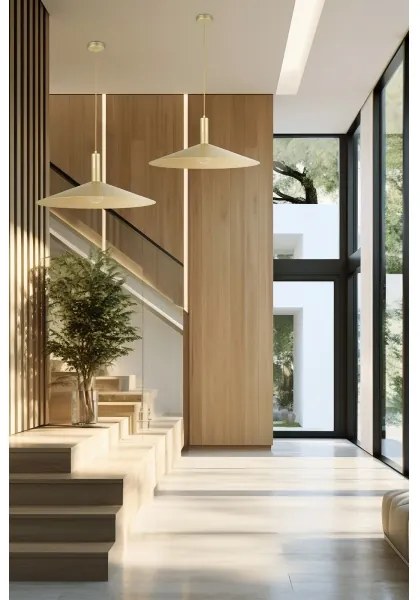 Csillár zsinóron CAPRI 1xE27/15W/230V átm. 70 cm arany