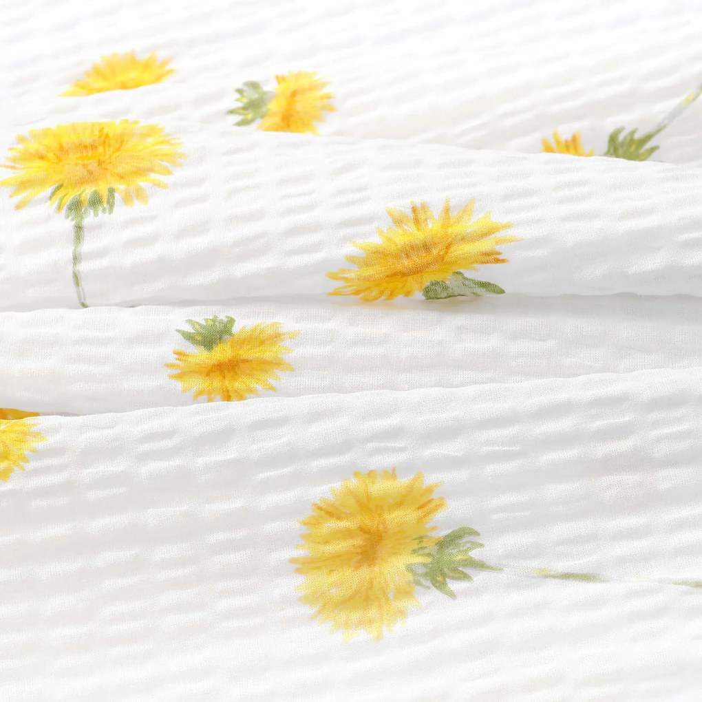 Goldea krepp párnahuzat - pitypangok 40 x 40 cm