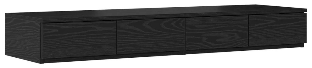 Ágyfiókok fiókkal Musta tammi 120 x 36.5 x 16.5 cm Faanyag