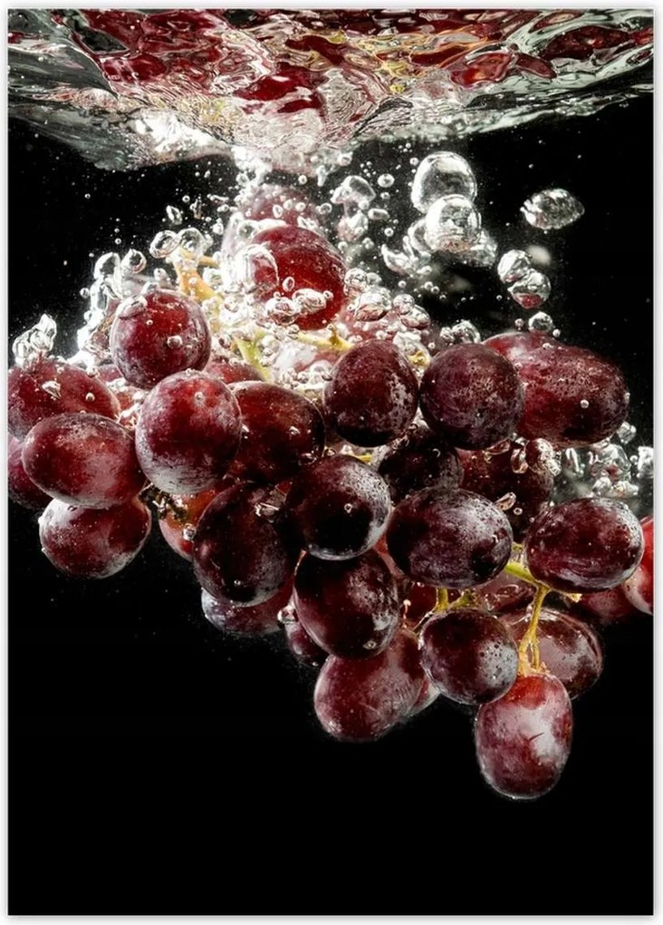 Poszterek 50x70 Sötét szőlő a vízben