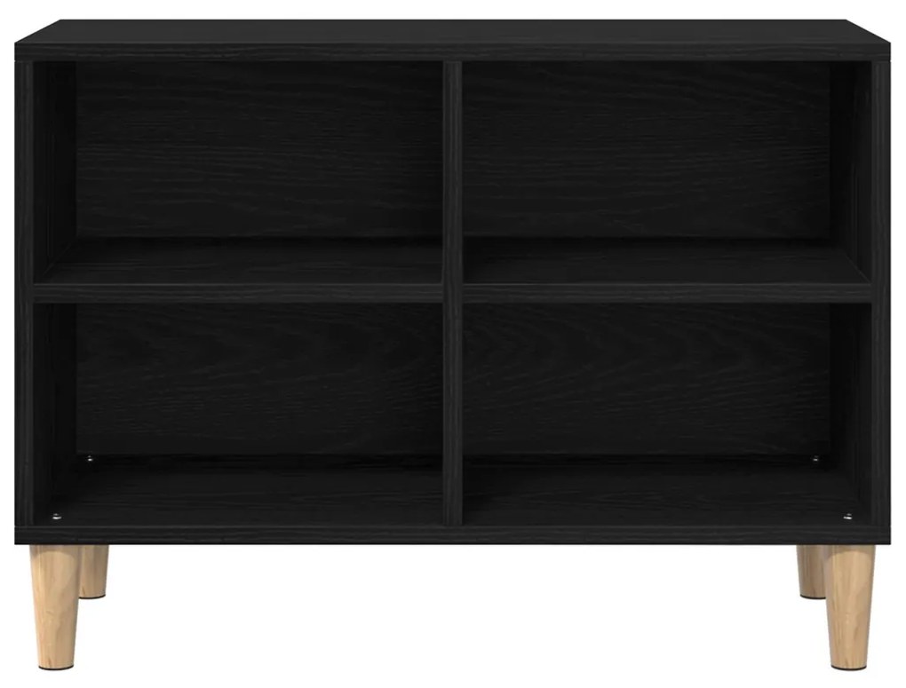 Fekete tölgy TV szekrény - 69.5x30x50 cm, Mérnöki fából készült