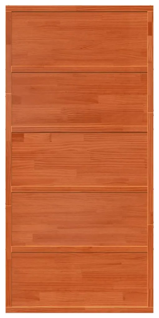 viaszbarna tömör fenyőfa istálló stílusú ajtó 100x208 cm