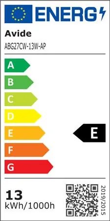 LED izzó, E27, gömb, A60, 13W, 1521lm, 6400K, AVIDE (AVLED020)