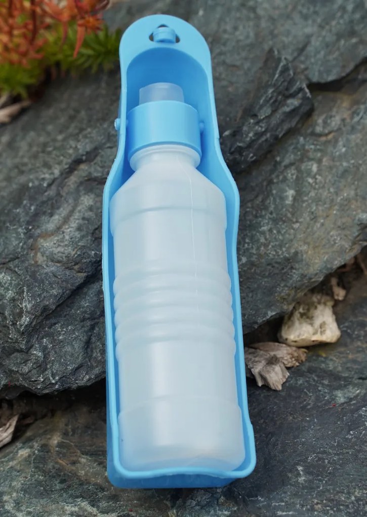 ANIMAL utazós palack kutyáknak 250 ml, zöld