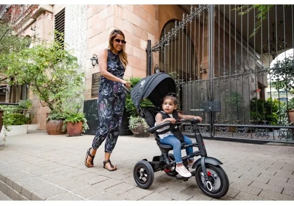 QPlay - Gyermek tricikli 3in1 RITO AIR fekete