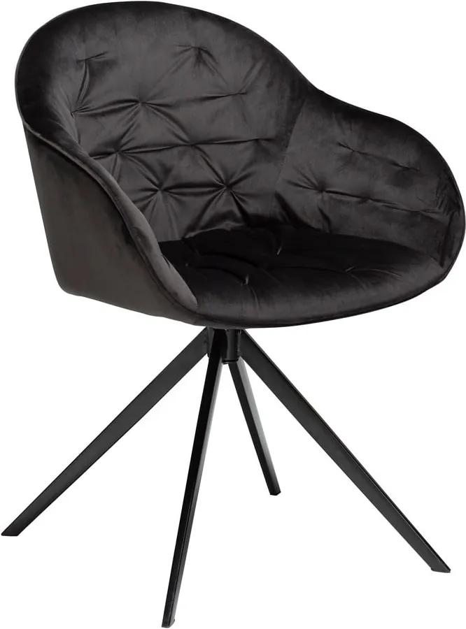 Cray fekete bársony szék - DAN-FORM Denmark