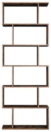 LIVARO barna könyvszekrény