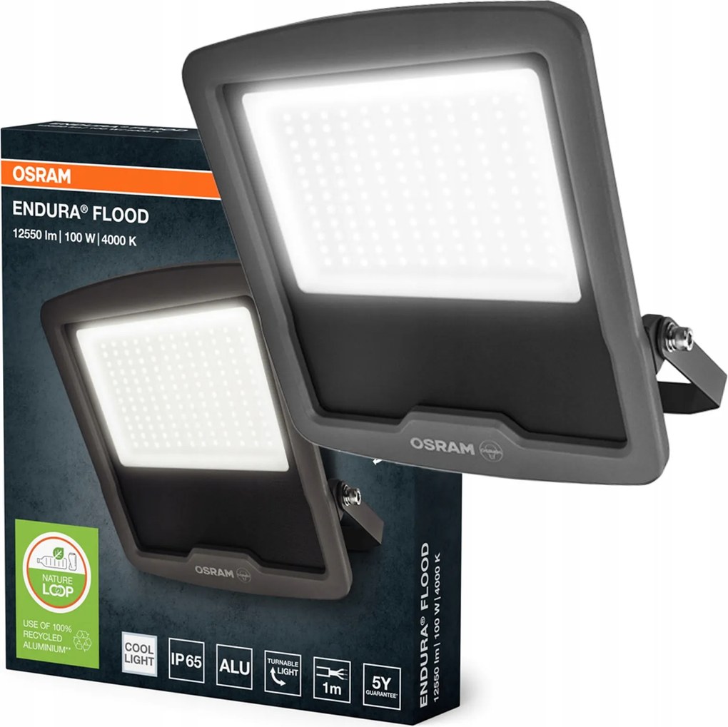 Kültéri Led fényvető Led 100W 12000lm 4000K IP65 Endura