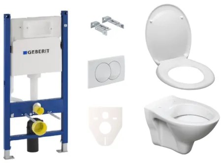 Ceramia S-Line fali WC szett + Geberit Duofix modul Delta 20 fehér nyomólappal SIKOGES5D0
