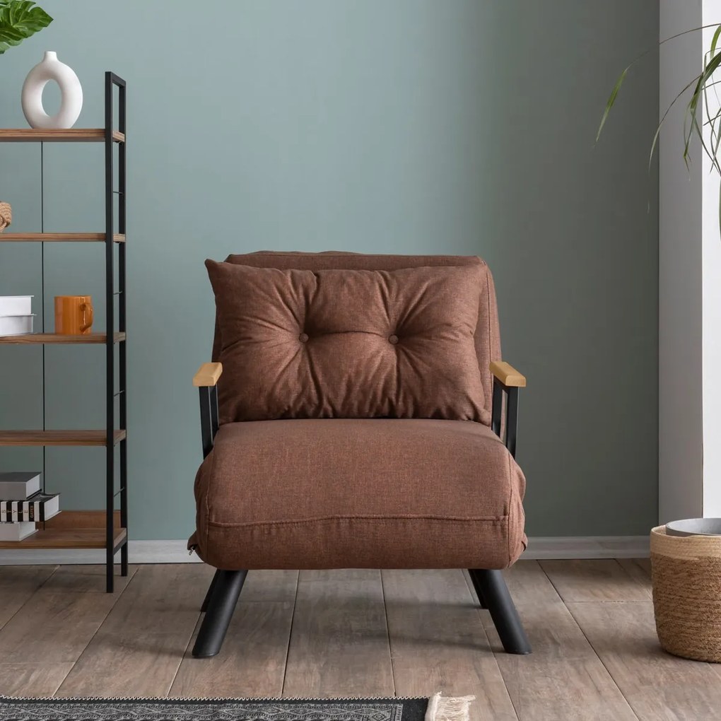 Sando Single Light Brown fotel