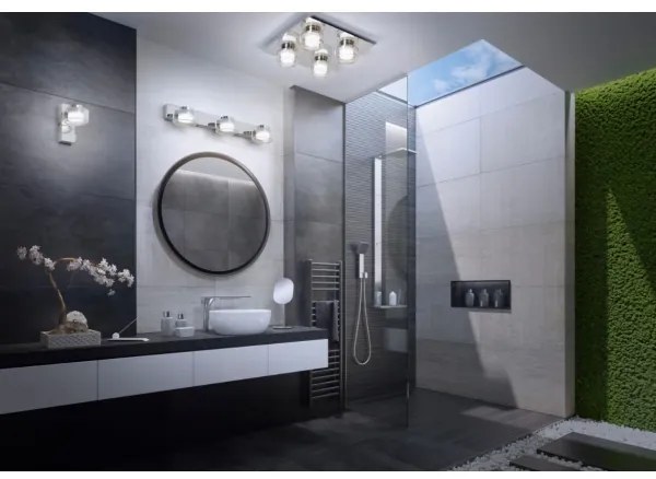 Ledvance -LED Fürdőszobai mennyezeti lámpa ORBIS FLAME 4xLED/5,5W/230V IP44 króm