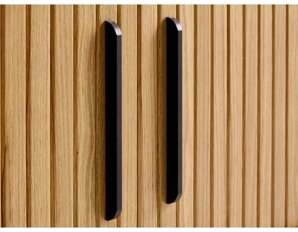 Natúr színű TV-állvány tölgyfa dekorral 56x180 cm Nola – Unique Furniture