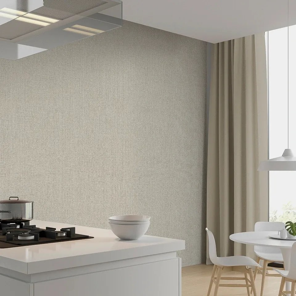 Arthouse Signature 1 Luxe Hessian taupe szövet hatású texturált vlies tapéta – 295402
