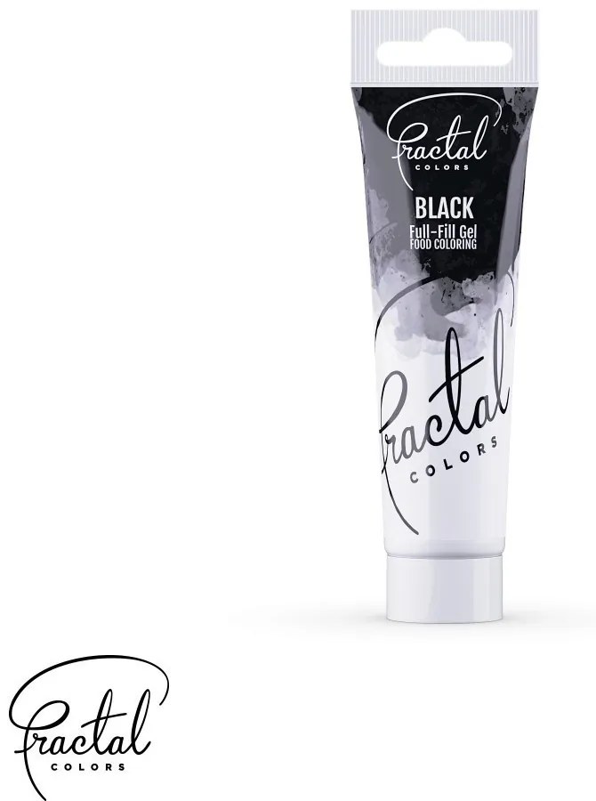 Fractal Full-Fill Gél Állagú Ételszínezék - Fekete, 30g