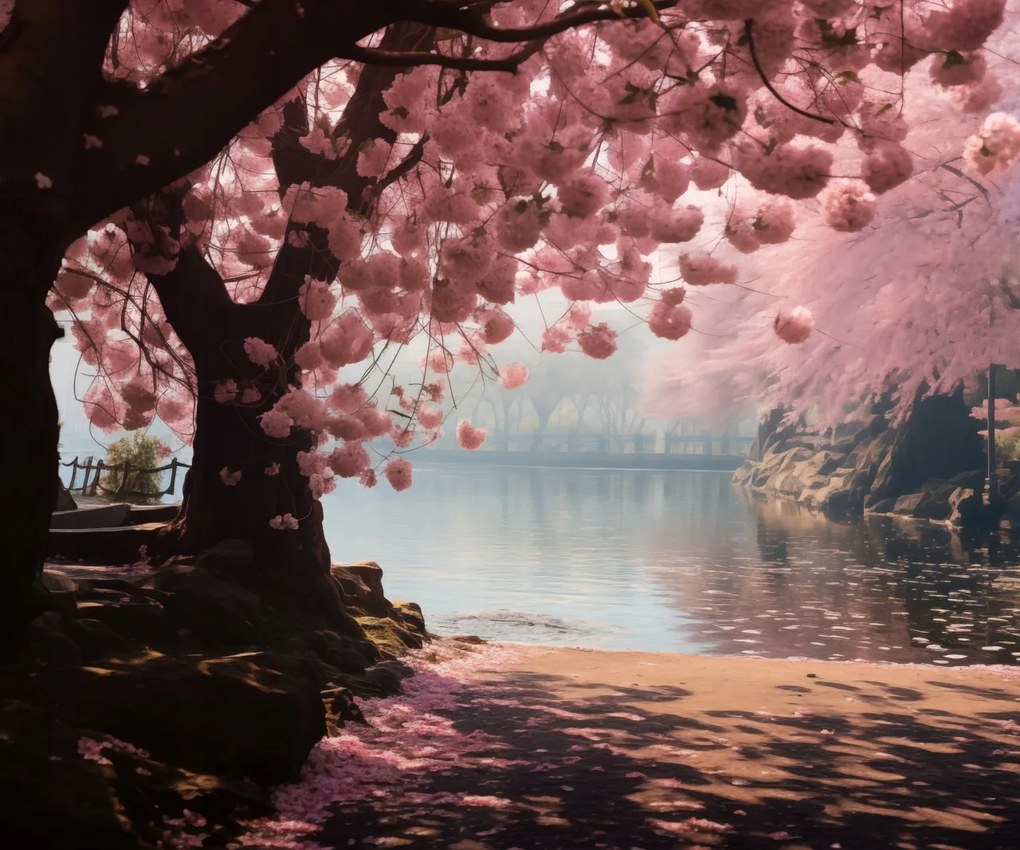 Poszter 60x50cm Sakura nyugalom