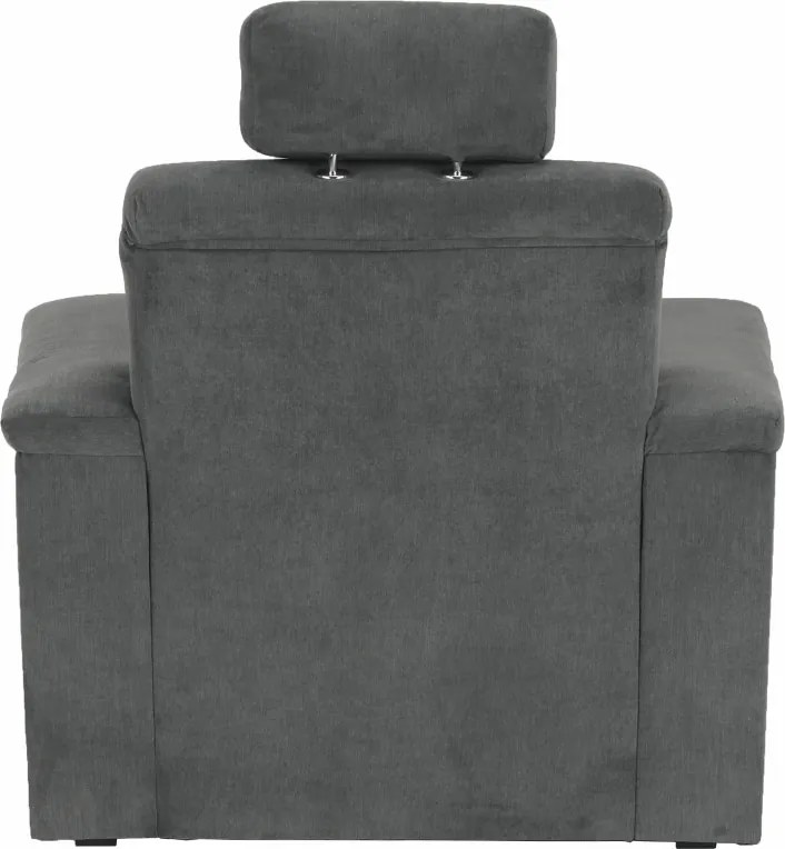 Fotel, szürke szövet, SANTIAGO