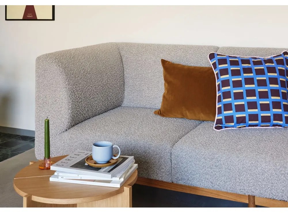 Kerek tárolóasztal tölgyfa dekorral ø 55 cm Dash – Hübsch