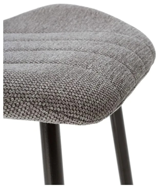 Szürke bárszék szett 2 db-os (ülésmagasság 65 cm) Muli – Marckeric