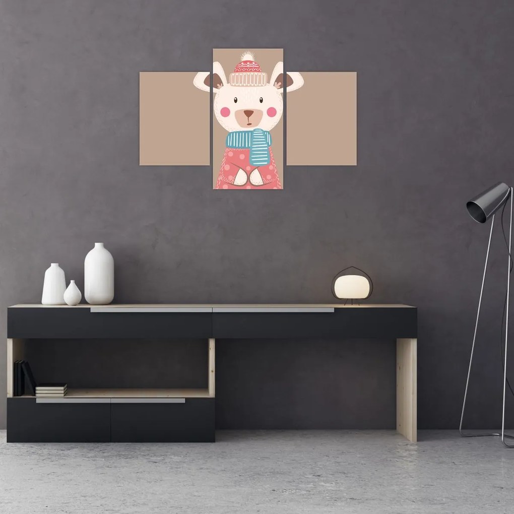 Kép - Egér sállal (90x60 cm)