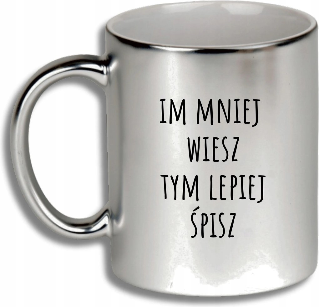 Ezüst Bögre Ajándék Különböző Alkalmakra, Minél Kevesebbet Tudsz