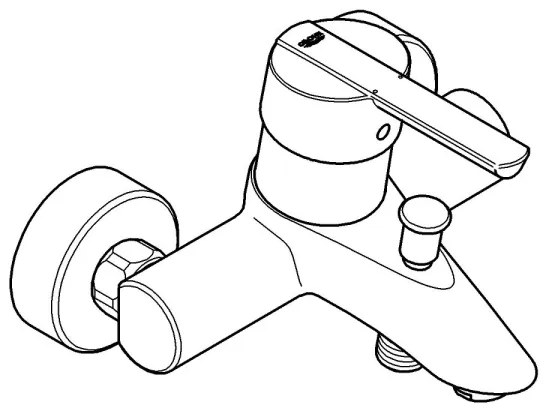 GROHE 32269000 - FEEL DN 15 kádcsaptelep, fényes króm
