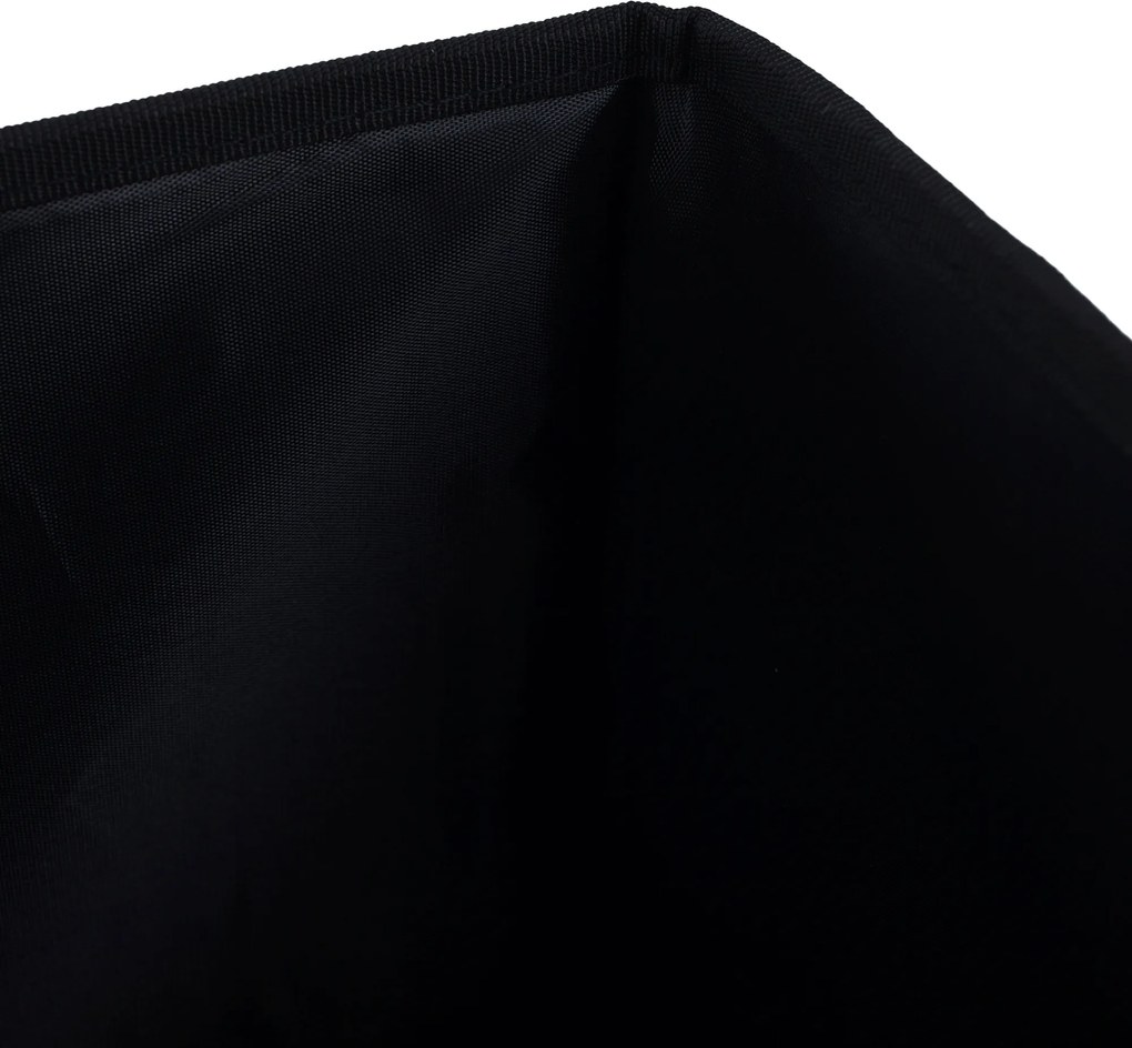 Összecsukható tároló doboz, szürke/fekete, DETER