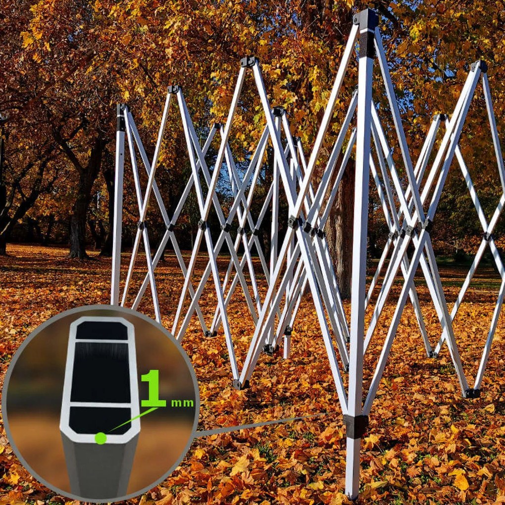 Zöldségparti sátor 3x4,5 m: Az Ön pihenőhelye és ünnepléseihez - falak nélkül - Zöld