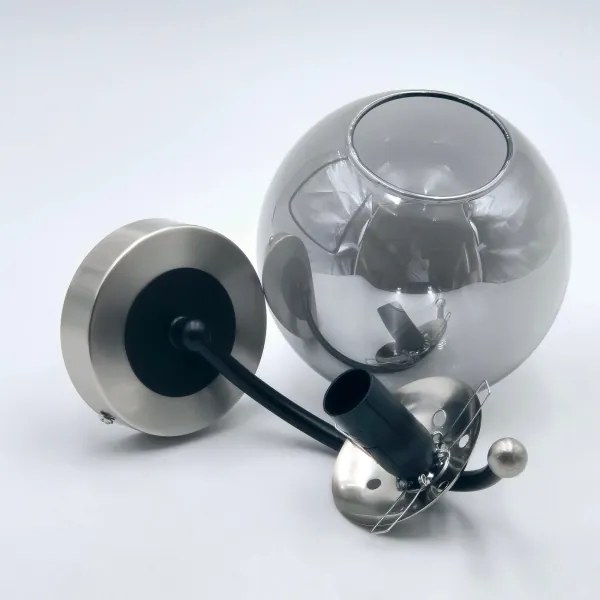 Fali lámpa GEORGIA 1xE14/5W/230V matt króm/füstös