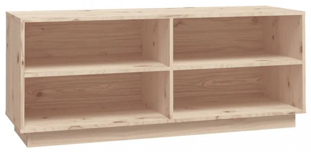 tömör fenyőfa cipőszekrény 110 x 34 x 45 cm