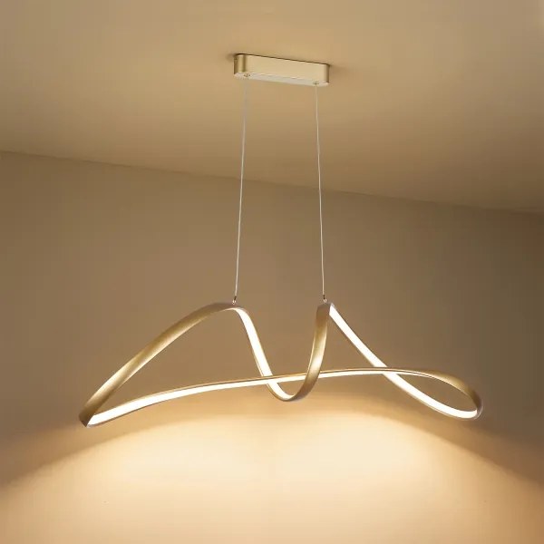 Brilagi-LED Fényerőszabályozható kábelre függesztett csillár TWISTER LED/60W/230V 3000-6000K arany + távirányító