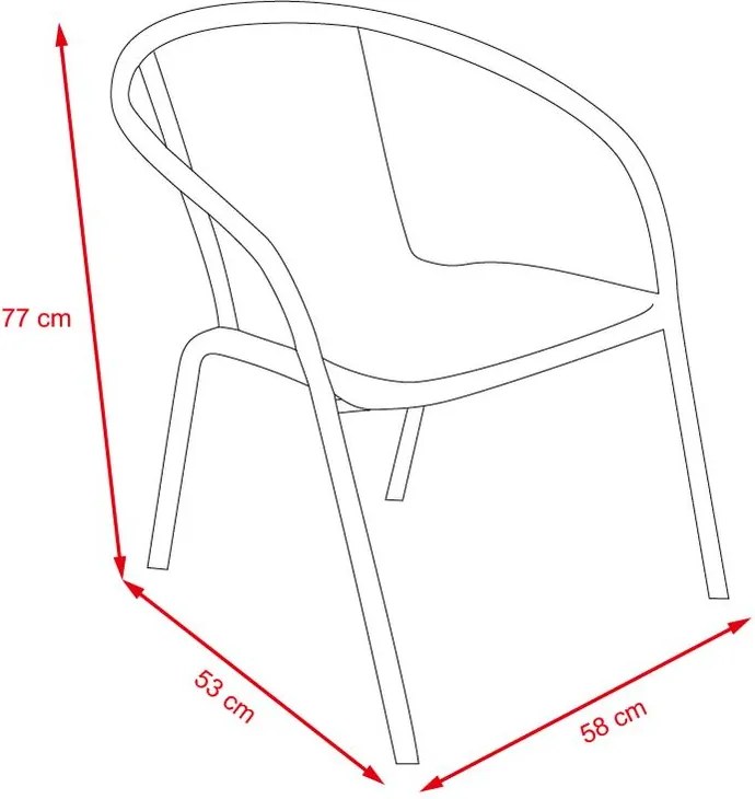 Avenberg Monza 6-részes kerti bútor szett