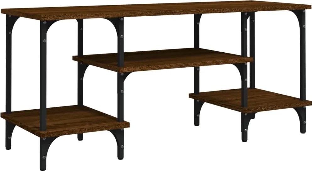 vidaXL barna tölgyszínű szerelt fa TV-szekrény 102 x 35 x 45,5 cm