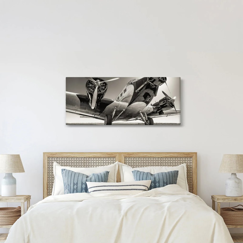 Kép - Történelmi repülőgépek (120x50 cm)