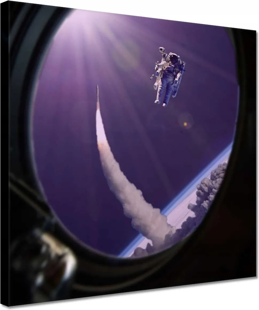 Vászonkép 30x30 Űrhajó ablak